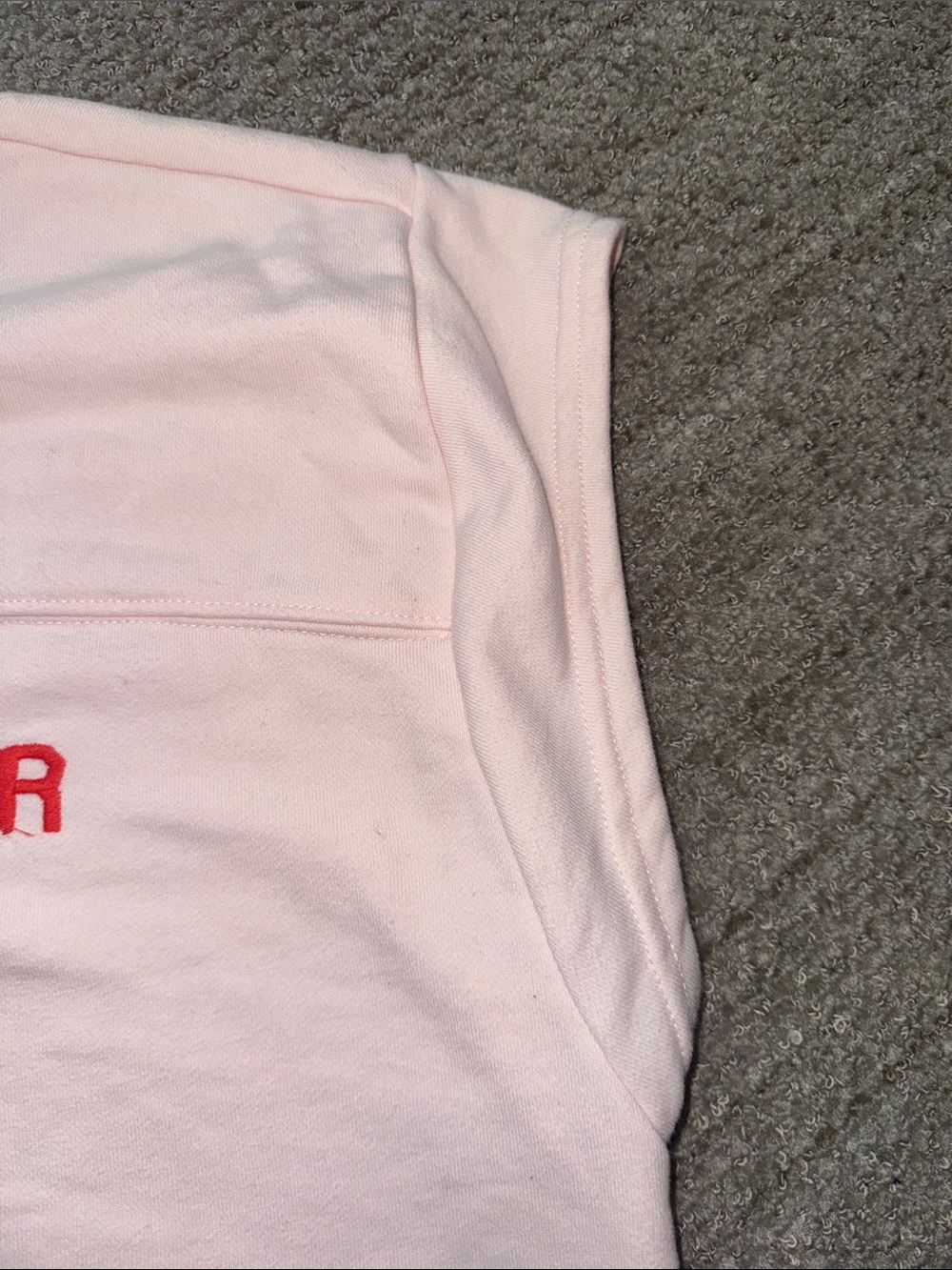 Anthropologie Embroidered Pink Graphic Tee Red Print Côte d'Azur - Picture 7 of 12